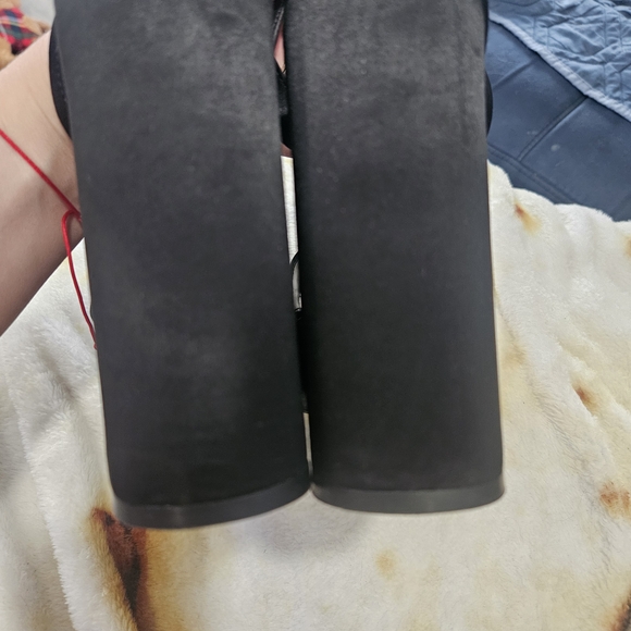 Steve Madden Black Platform Wedge Sandals - Picture 5 of 6